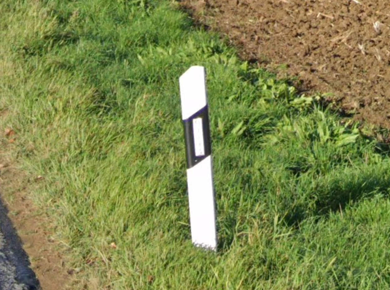 A German Wedge bollard